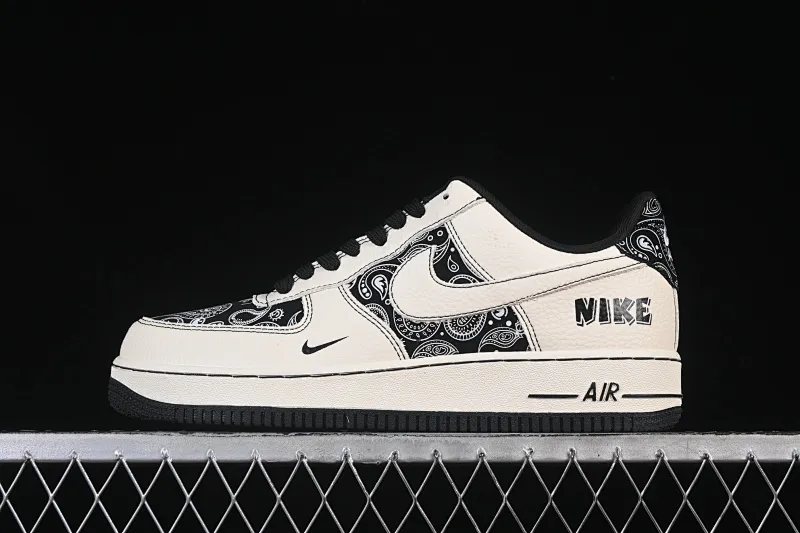 All Categories Nk Air Force 1 Air Force Series Nk Air Force 1 Low Air Force Low Nike Air Force 1'07 Low Cashew Flower Classic White and Black Air Force One Low Casual Shoes ZD1988-005